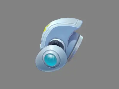 Cartoon Robot - Drone - UAV Low-poly 3D model