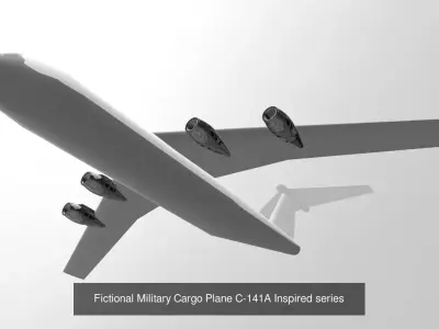 IP-Free Cargo Plane Pack Mesh and NURBS CAD included