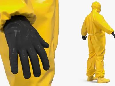 Biohazard Shielding Jumpsuit 3D model