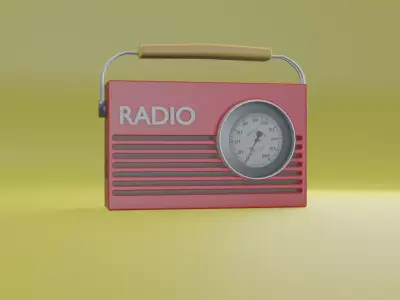 Radio Free 3D model