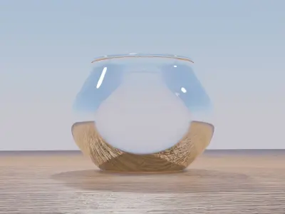 Bowl Fish Free 3D model