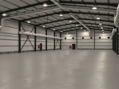 Exhibition Warehouse Interior 3D model