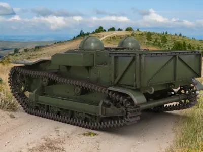UE Tractor Mental Ray 3D model