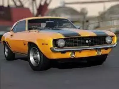 Camaro car Free low-poly 3D model