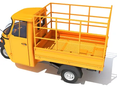 Pickup Mini Truck 3 Wheeler Carrier 3D model