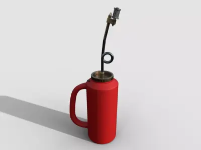 Drip Torch Low-poly 3D model