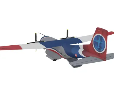 C-160 Transall Low-poly 3D model