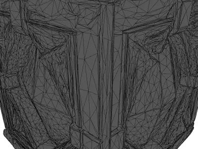 Glowing Crystal Tesseract 3D Model 3D model