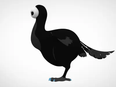 Henki Musta Kana 3D model