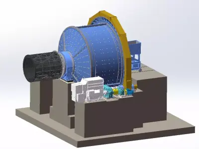  SAG MILL  3D model