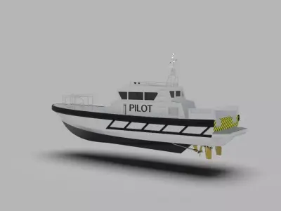 Pilot boat 3D model by archicosta04