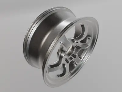 Advan RG-D2 Wheel Low-poly 3D model