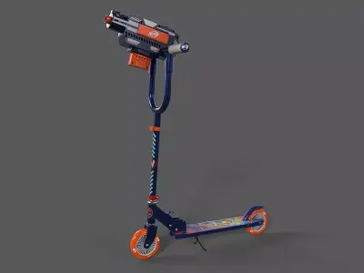 Nerf Blaster Scooter Low-poly 3D model