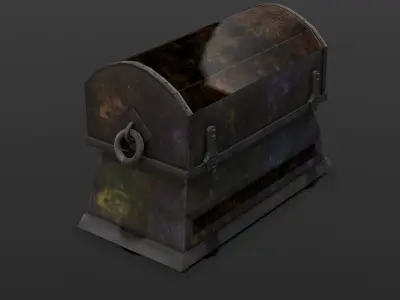 Old Chest 3D Model  Low-poly 3D model