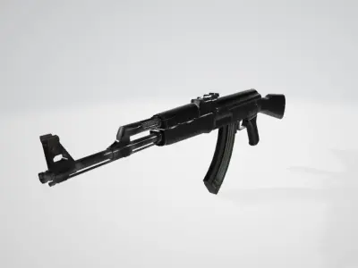 AK47-Machine Gun 3D model