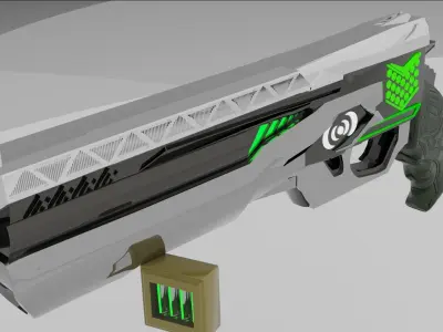 Sci-Fi Magnum 3D model