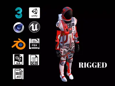 Astronaut Spacesuit Hong Kong 3D model