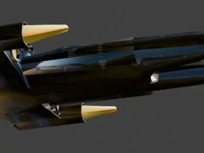 Space Fighter 38  Free low-poly 3D model