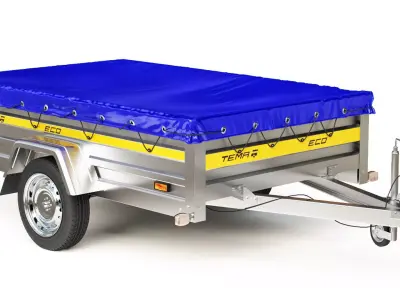 Automotive single-axle trailer TEMA Eco 2011 3D model