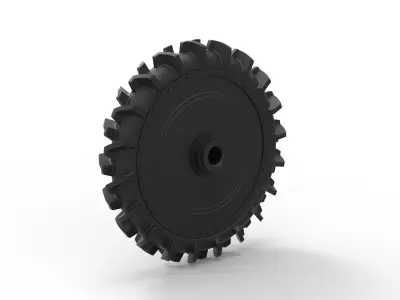 Wheel from swamp buggy 3D print model