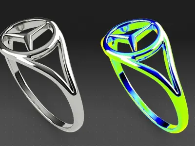 Mercedes Ring Free 3D print model purchase