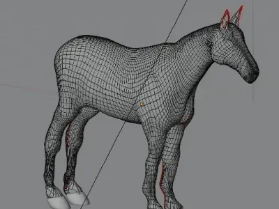 Horse 3D model 7