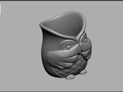 Vase Owl Free 3D print model