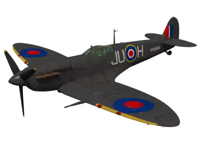 Supermarine Spitfire Mk-Vb night fighter 3D model