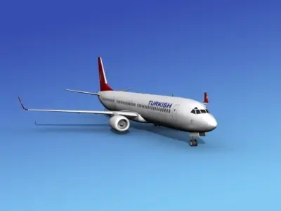 Boeing 737-900ER Turkish Airlines 3D model