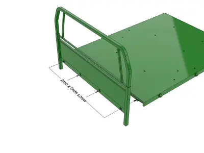 OFF ROAD PICKUP TRUCK STANDARD BED FOR 1 10 SCALE 3D print model
