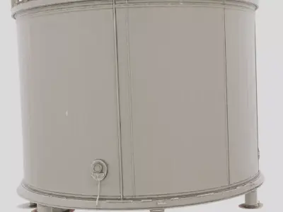 Industrial Machine Oil Reservoir Tank for 3D print 3D model
