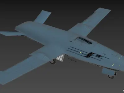 Boeing MQ25 Stingray Aerial Refueling Drone US 2 3D model