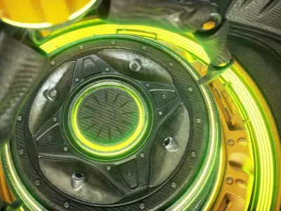 Sci Fi Industrial Robot 3D model