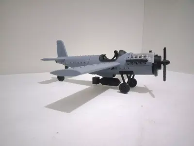 WARRIOR PLANE 3D print model