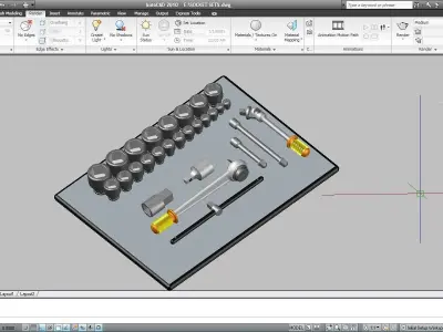 SOCKET SETS Free 3D model