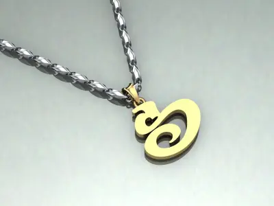 Pendant S-s1 3D print model