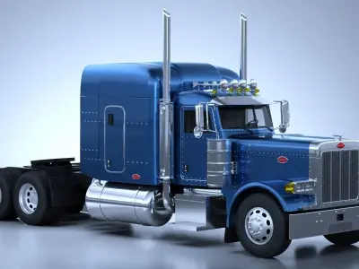 Peterbilt 379 Truck 1987 3D model