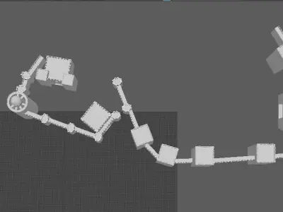 Mountain Fort 3D model