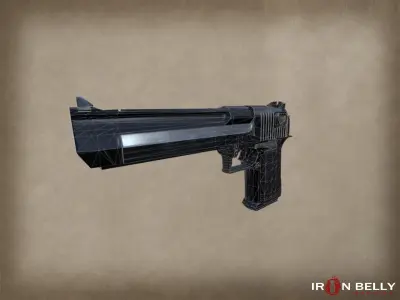 AAA FPS Desert Eagle Pistol  Low-poly 3D model