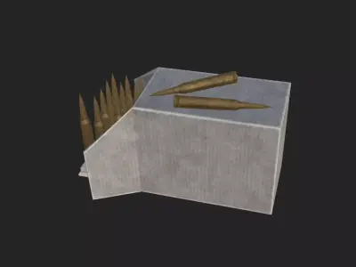 Bullet Model 004 Low-poly 3D model