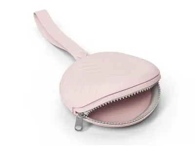 Zipper Baby Dummy Case Pink Open 3D model