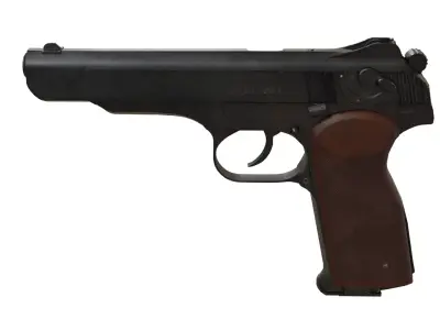 Stechkin automatic pistol Free low-poly 3D model