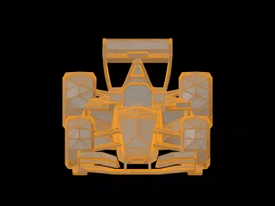 Low Poly F1 Car 3D print model