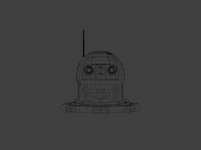 Sci-fi cannon laser gun Free 3D model