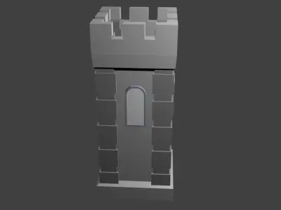 LowPolyTower tower Free low-poly 3D model