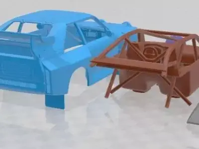Audi Quattro Sport S1 1985 V2 Printable Car  3D print model