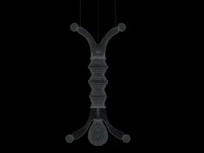 Statuette sword Free low-poly 3D model