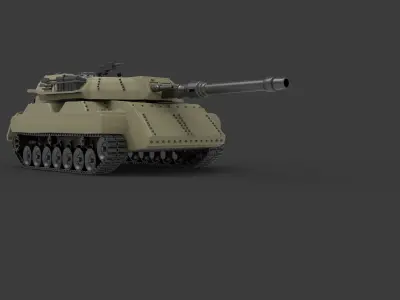 3d military tank 3D model