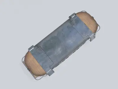train wheels with pbr textures Low-poly 3D model