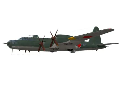 Nakajima G8N Renzan 3D model buy